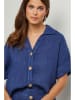 Lin Passion Leinen-Bluse in Blau