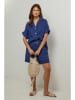 Lin Passion Linnen blouse blauw