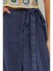 Lin Passion Linnen rok donkerblauw