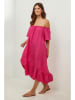 Lin Passion Leinen-Kleid in Pink