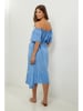 Lin Passion Leinen-Kleid in Hellblau