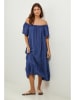 Lin Passion Leinen-Kleid in Dunkelblau