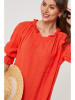 Lin Passion Leinen-Kleid in Rot