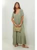 Lin Passion Leinen-Kleid in Grün