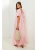 Lin Passion Leinen-Kleid in Rosa
