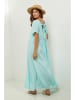 Lin Passion Leinen-Kleid in Türkis