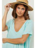 Lin Passion Linnen jurk turquoise