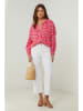 Lin Passion Blouse rood/lichtroze