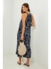 Lin Passion Leinen-Jumpsuit in Dunkelblau