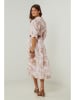Lin Passion Leinen-Kleid in Rosa/ Creme