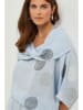 Lin Passion Leinen-Bluse in Hellblau