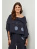 Lin Passion Linnen blouse donkerblauw