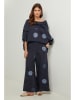 Lin Passion Linnen blouse donkerblauw
