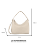 Tom Tailor Schultertasche "Dea" in Creme - (B)38 x (H)31 x (T)12 cm
