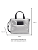 Tom Tailor Henkeltasche "Patti" in Silber - (B)25 x (H)21 x (T)9 cm