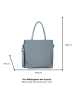Tom Tailor Shopper "Rosa" in Hellblau - (B)34 x (H)32 x (T)11 cm