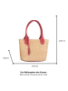 Tom Tailor Henkeltasche "Sharon" in Pink/ Hellbraun - (B)34 x (H)24 x (T)13 cm