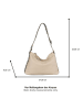 Tom Tailor Schultertasche "Donata" in Creme - (B)37 x (H)24 x (T)9 cm
