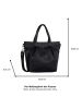 Tom Tailor Henkeltasche "Laurie" in Schwarz - (B)30 x (H)26 x (T)9,5 cm