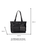 Tom Tailor Shopper "Malina" in Schwarz - (B)40 x (H)29 x (T)13,5 cm