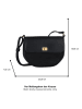 Tom Tailor Umhängetasche "Taya" in Schwarz - (B)23 x (H)18 x (T)7,5 cm