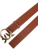 Pinko Leren riem lichtbruin