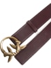 Pinko Leren riem bruin