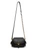 COCCINELLE Leder-Umhängetasche in Schwarz - (B)18 x (H)16 x (T)11 cm