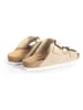 Sunbay Leder-Pantoletten "Trefle" in Beige