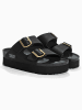 Sunbay Pantoletten "Edelweiß" in Schwarz