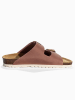 Sunbay Leren slippers "Trefle" lichtroze