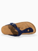 Sunbay Leren teenslippers "Tulipe" donkerblauw