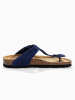 Sunbay Leren teenslippers "Tulipe" donkerblauw