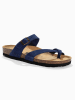 Sunbay Leren teenslippers "Tulipe" donkerblauw