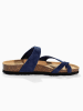 Sunbay Leren teenslippers "Tulipe" donkerblauw