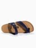 Sunbay Leren teenslippers "Tulipe" donkerblauw