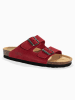 Sunbay Leren slippers "Trefle" rood