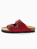 Sunbay Leren slippers "Trefle" rood