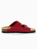Sunbay Leren slippers "Trefle" rood