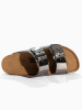 Sunbay Slippers "Trefle" zilverkleurig