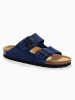 Sunbay Leder-Pantoletten "Trefle" in Dunkelblau