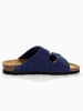 Sunbay Leder-Pantoletten "Trefle" in Dunkelblau