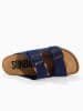 Sunbay Leren slippers "Trefle" donkerblauw