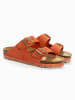 Sunbay Leren slippers "Trefle" oranje