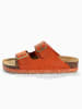 Sunbay Leren slippers "Trefle" oranje