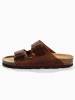 Sunbay Leder-Pantoletten "Trefle" in Braun