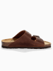 Sunbay Leder-Pantoletten "Trefle" in Braun