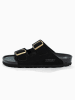 Sunbay Leder-Pantoletten "Trefle" in Schwarz