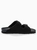 Sunbay Leder-Pantoletten "Trefle" in Schwarz