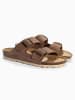 Sunbay Leder-Pantoletten "Trefle" in Braun